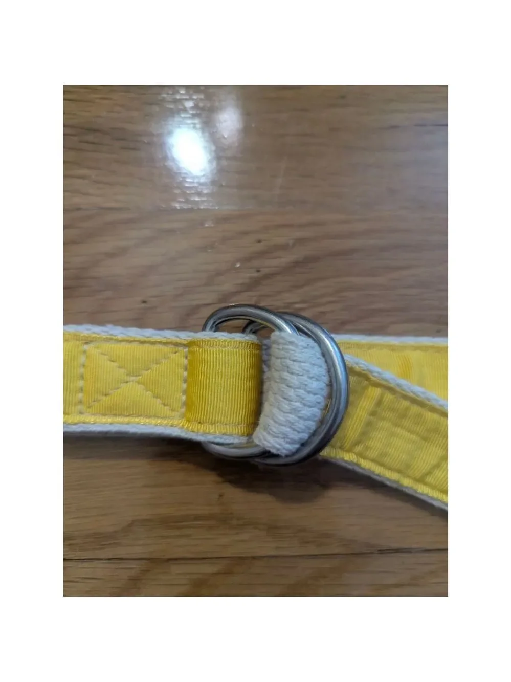 Abercrombie Fitch Belt Yellow White Medium Large
